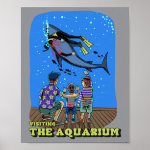 Poster Visite de l'aquarium