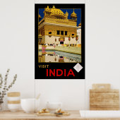 Poster Visite de l'Inde (Cuisine)