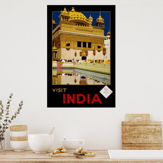 Poster Visite de l'Inde (Cuisine)