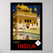 Poster Visite de l'Inde (Devant)