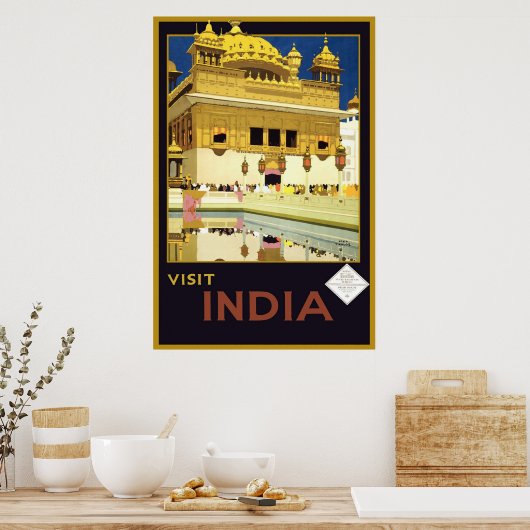 Poster Visite de l'Inde (Cuisine)
