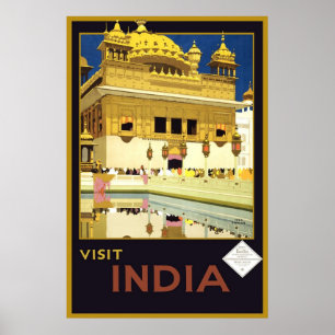 Poster Visite de l'Inde