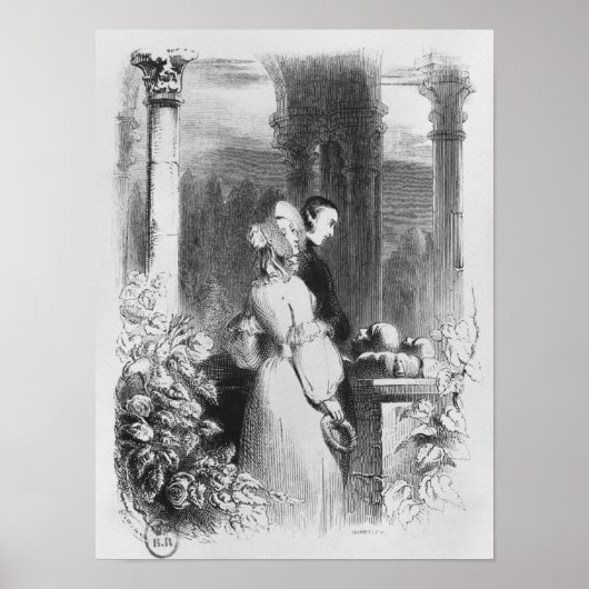 Poster Visite du tombeau d'Heloise et d'Abelard (Devant)