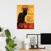 Poster Visite en chat noir - Art nouveau (Bureau à domicile)