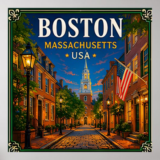 Poster 🍁 Visite historique de Boston Massachusetts 🍁 (Devant)