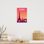 Poster Visite Paris Vintage (Cuisine)