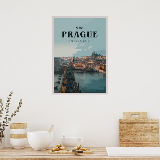 Poster Visite Prague (Cuisine)