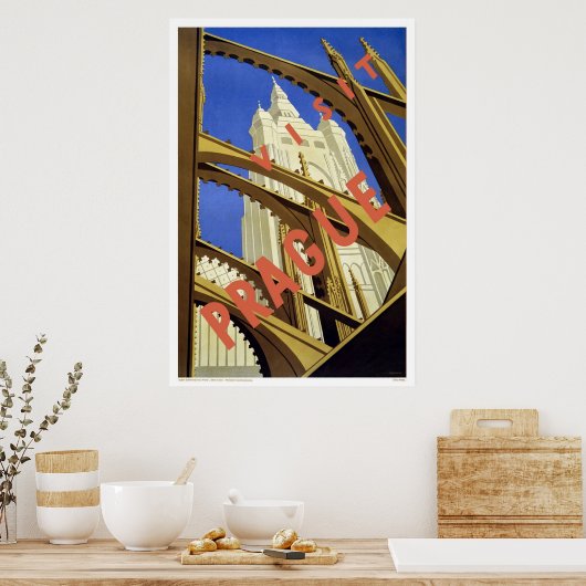 Poster Visite Prague (Cuisine)