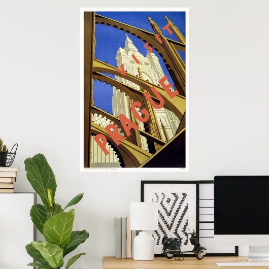 Poster Visite Prague (Bureau à domicile)