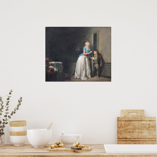 Poster Visite reçue, 1789 (Cuisine)