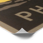 Poster Visite vintage Du Zoo Philadelphie (Coin)