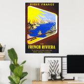Poster Visite vintage France (Bureau à domicile)