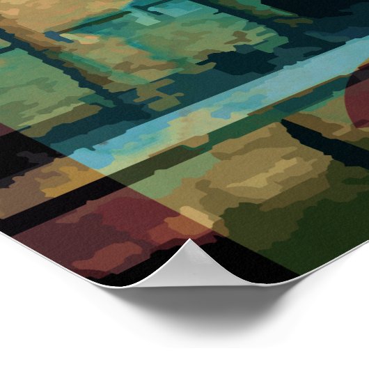 Poster Visite vintage Londres - Vols (Coin)