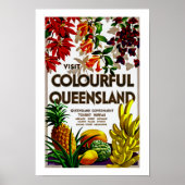 Poster Visiter Colorful Queensland (Devant)