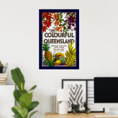 Poster Visiter Colorful Queensland (Bureau à domicile)