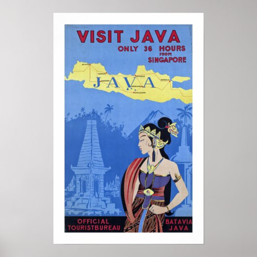 Poster Visiter Java (Devant)