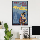 Poster Visiter Java Seulement 36 heures de Singapour (Bureau à domicile)