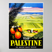 Poster Visiter la Palestine ~ Voir la beauté ancienne res (Devant)