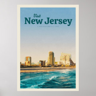 Poster Visiter le New Jersey