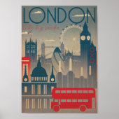Poster - Visiter Londres Angleterre (Devant)