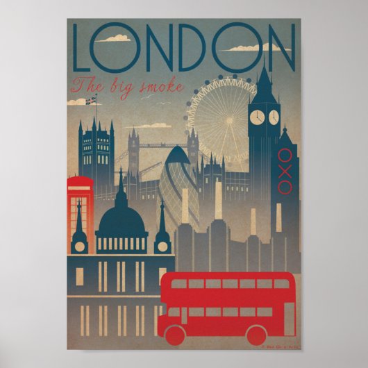 Poster - Visiter Londres Angleterre (Devant)