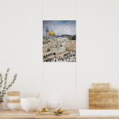 Poster Visiteurs, place du Mur occidental et dôme du Roch (Cuisine)