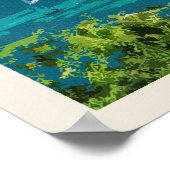 Poster Visitez Antigua (Coin)