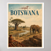 Visitez Botswana Travel Vintage