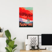 Poster VISITEZ KEPLER-186f NASA JPL Visions Of The Future (Bureau à domicile)