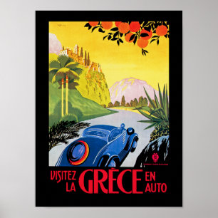 Poster Visitez La Grece
