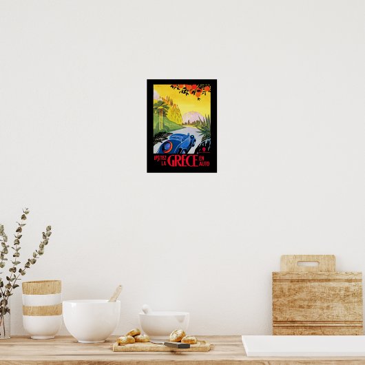 Poster Visitez La Grece (Cuisine)