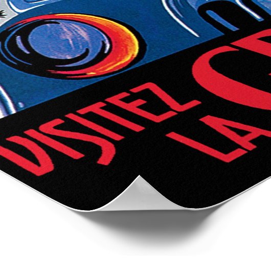 Poster Visitez La Grece en Auto (Coin)