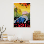 Poster Visitez La Grece en Auto (Cuisine)