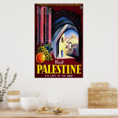 Poster Visitez La Palestine Terre De La Bible (Cuisine)
