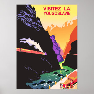 Poster Visitez la Yougoslavie