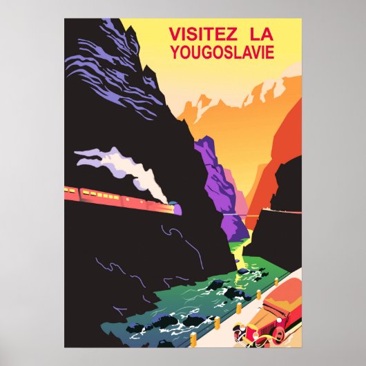 Poster Visitez la Yougoslavie (Devant)