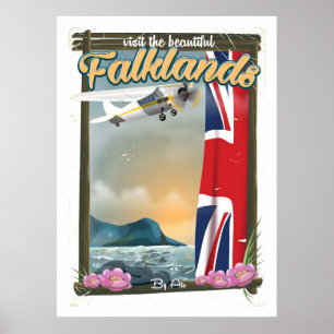 Poster Visitez l'affiche de voyage Beautiful Falklands