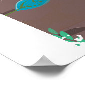 Poster Visitez l'affiche de voyage de Canada Cartoon (Coin)