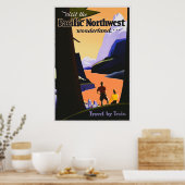 Poster Visitez l'affiche Pacific Northwest Wonderland (Cuisine)