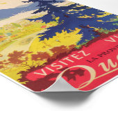 Poster Visitez l'affiche Vintage voyage Québec Canada (Coin)