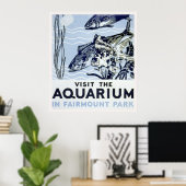 Poster Visitez l'aquarium de Fairmount Park (Bureau à domicile)