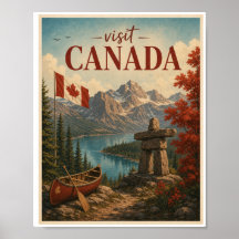 Visitez le Canada Voyage Vintage