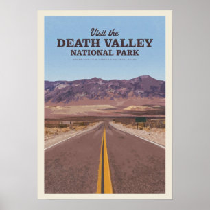 Poster Visitez le parc national de Death Valley