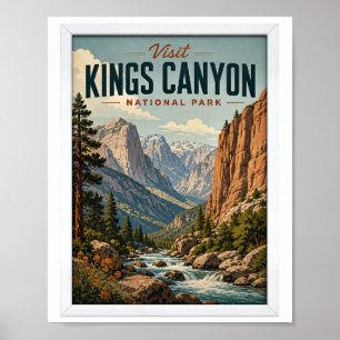 Poster Visitez le parc national de Kings Canyon Voyage Vi