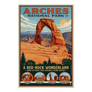 Poster Visitez le parc national des Arches