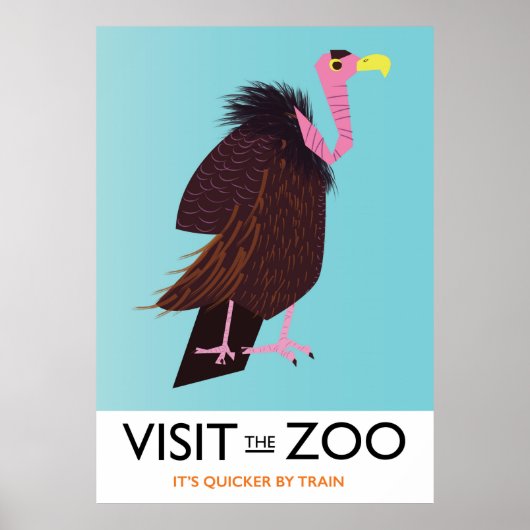 Poster Visitez le zoo (Devant)