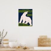 Poster Visitez le zoo de Brookfield - Ours polaire WPA Vi (Cuisine)
