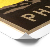 Poster Visitez le zoo de Philadelphie, grand hippo, voyag (Coin)