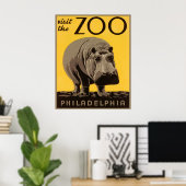 Poster Visitez le zoo - Philadelphie WPA (Bureau à domicile)
