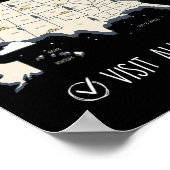 Poster Visitez les 50 États (Coin)